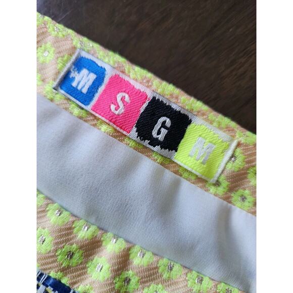 MSGN Women's mini woven patchwork skirt multicolor size 42 - Picture 5 of 10